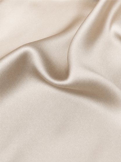 Classic Satin Pants - Beige