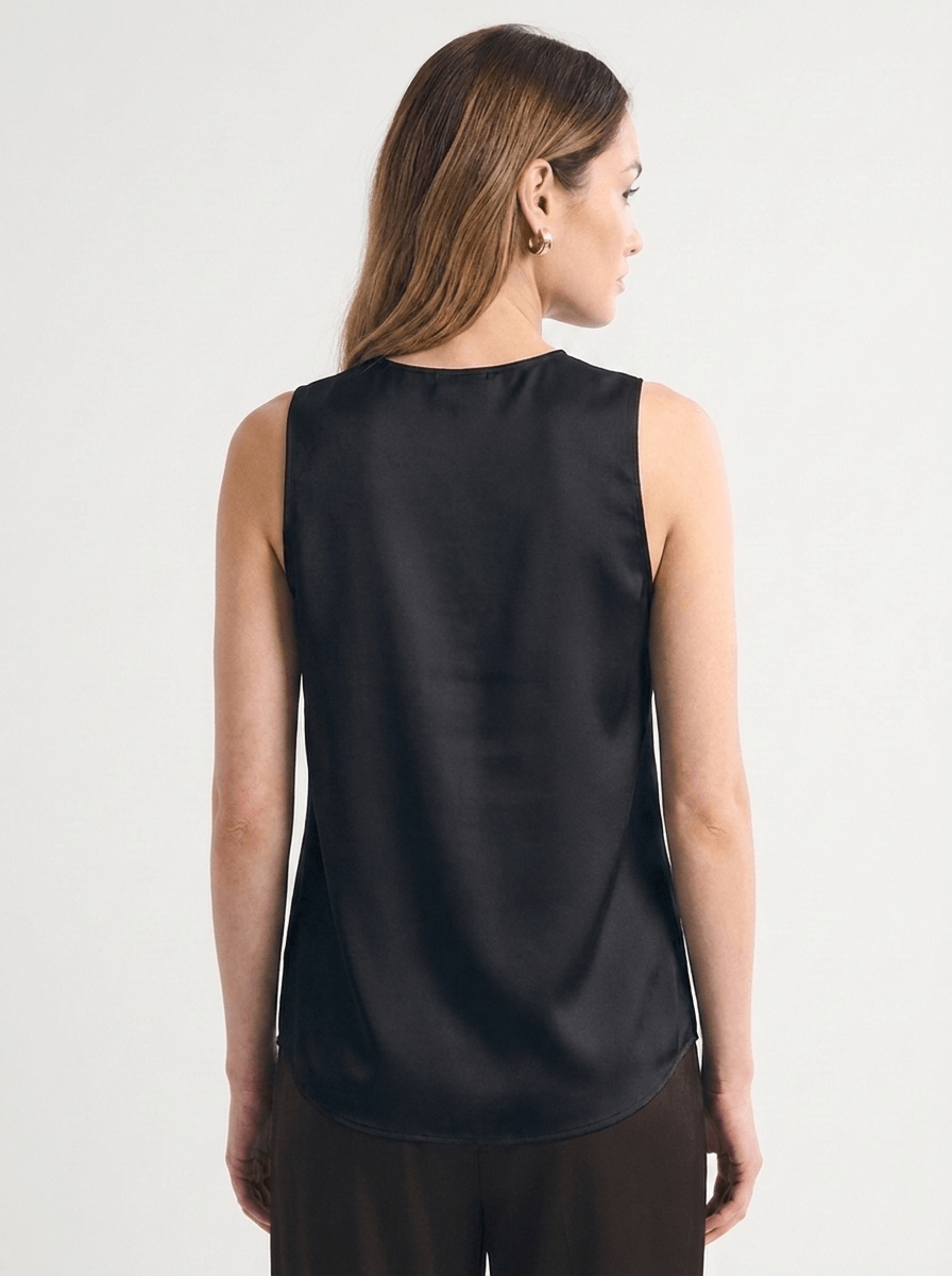 Essential Satin Top - Black