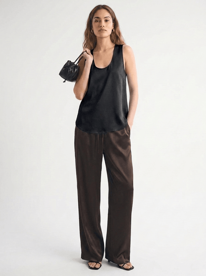 Essential Satin Top - Black