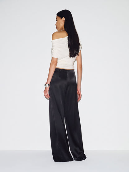 Classic Satin Pants - Black